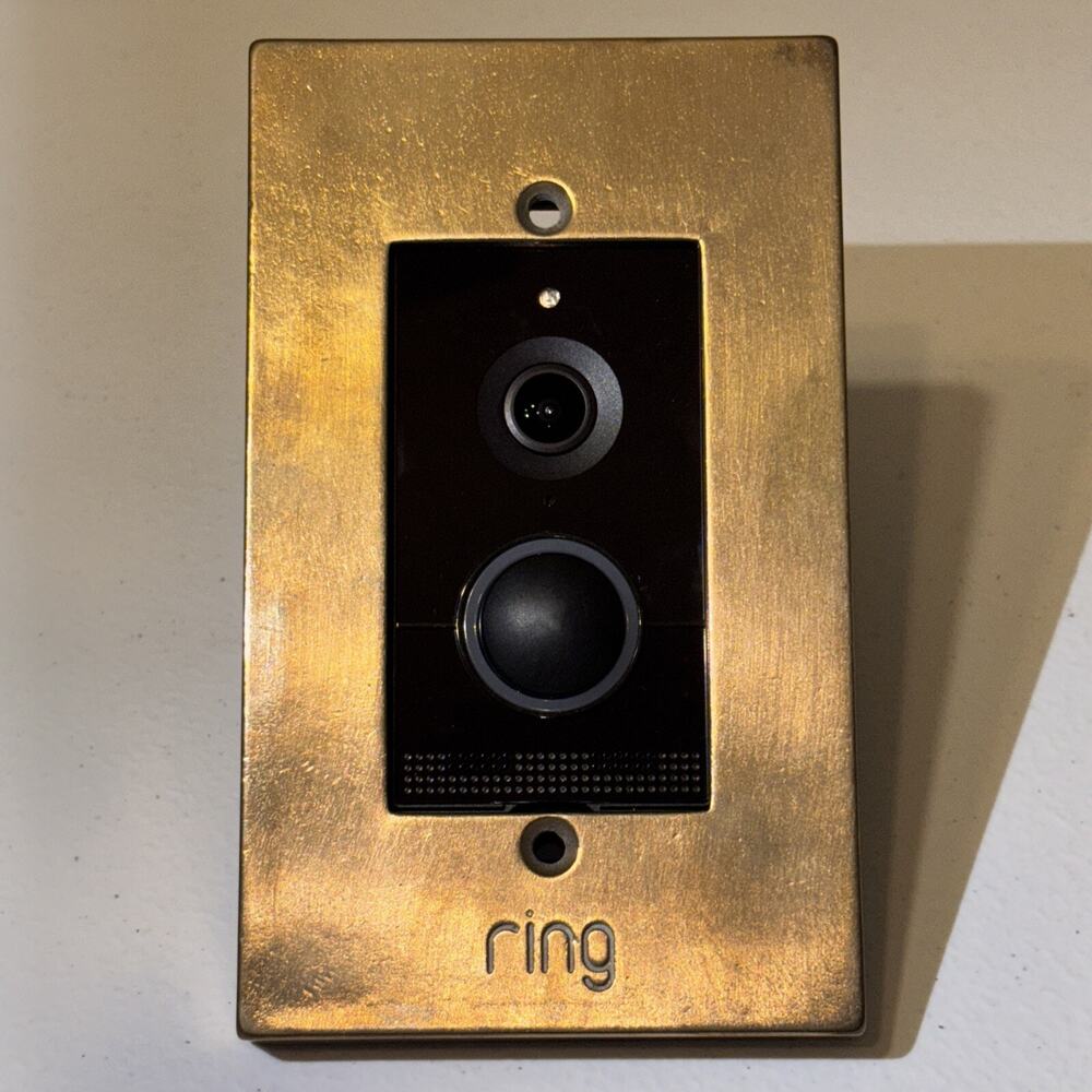 Rocky Mountain SILICON BRONZE BRUSHED Faceplate For Ring Doorbell Elite New